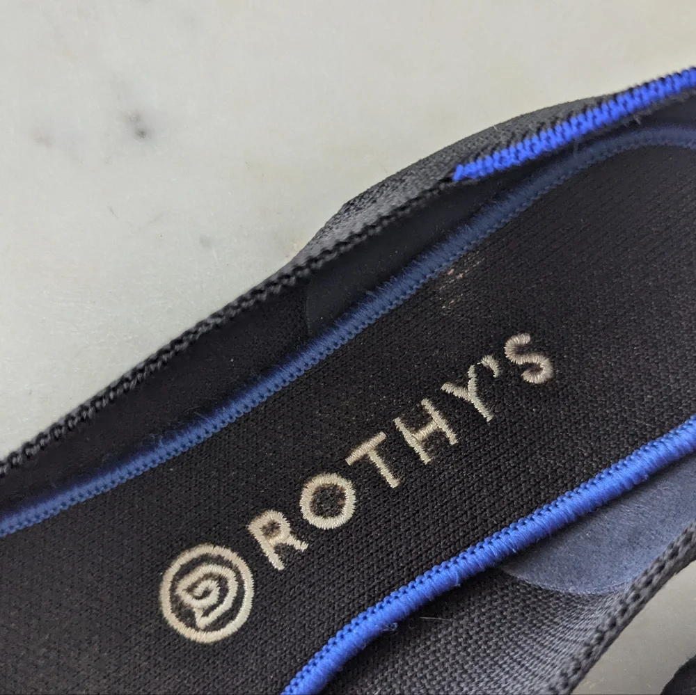 Rothy's Classic Black Pointed Toe Flats - Picture 6 of 11